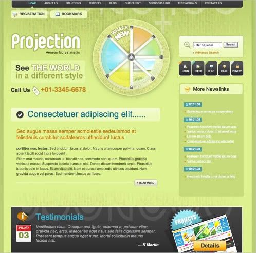website template