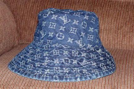 Louis Vuitton Blue Denim Monogram Bucket Hat Photo by toshtail | Photobucket
