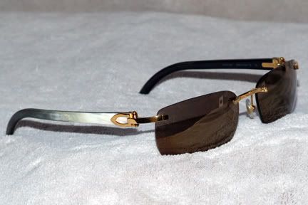 cartier buffalo sunglasses horn temples
