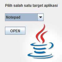 Create a simple application to open an EXE file on the window with JAVA