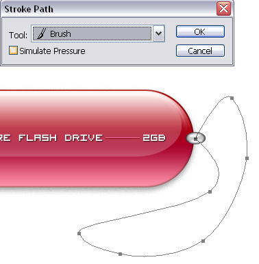 USB Flash Drive Illustration web desain grafis
