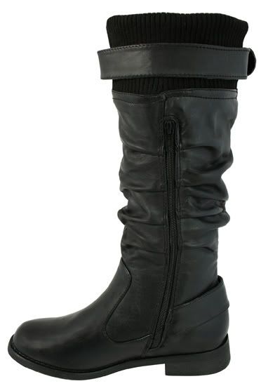 flat wide calf boots