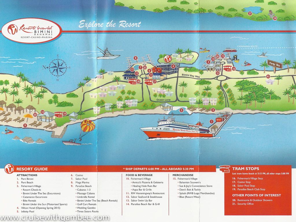 Resorts World Bimini SuperFast map