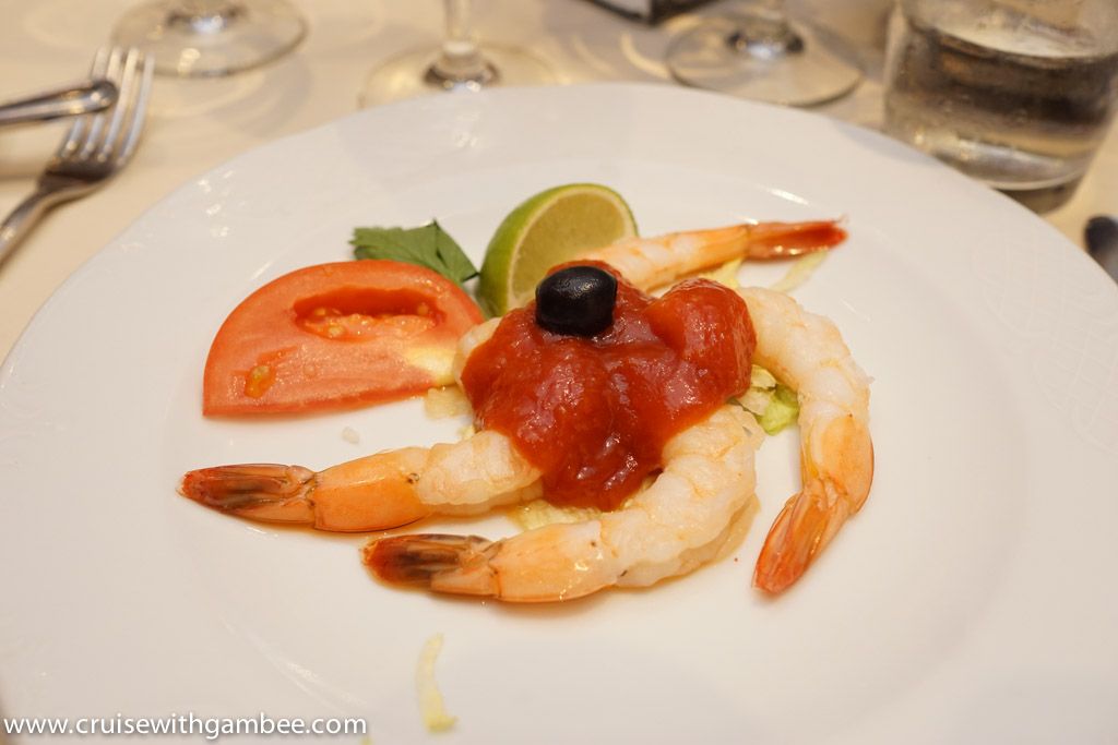 MSC Divina main dining room food