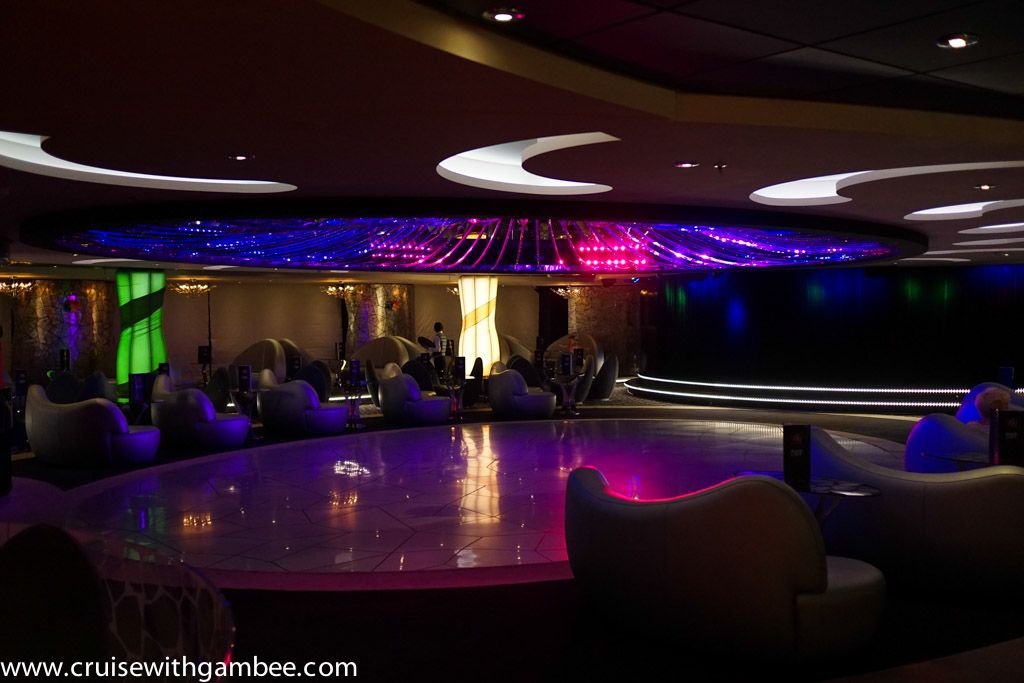 MSC Divina black and white lounge