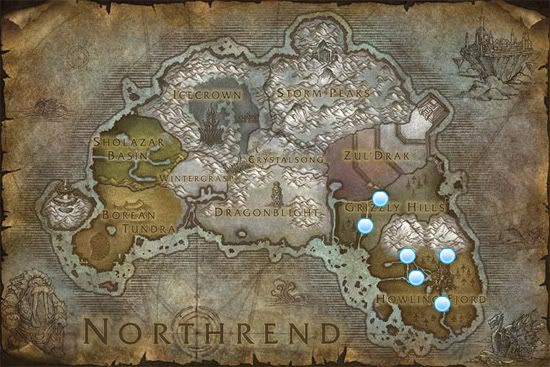 Get to northrend quest maps,
