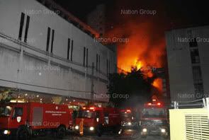 Большой пожар в Бангкокском отеле Мандарин