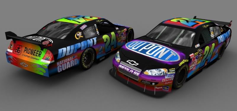 Jeff Gordon Retro Style car