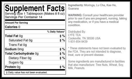 tea-rex ingredients