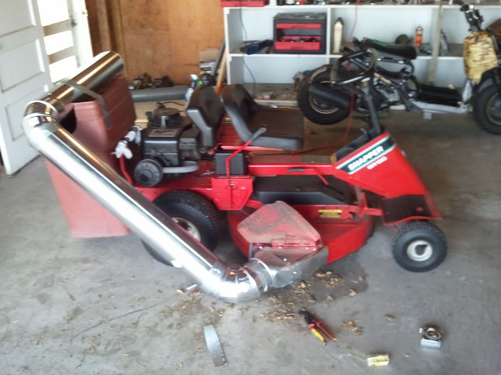 Homemade Grass Catcher... dont laugh. The