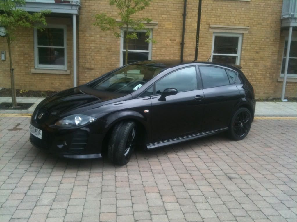 At the moment is just a standard Leon Cupra K1, 240bhp, and in Inferi black