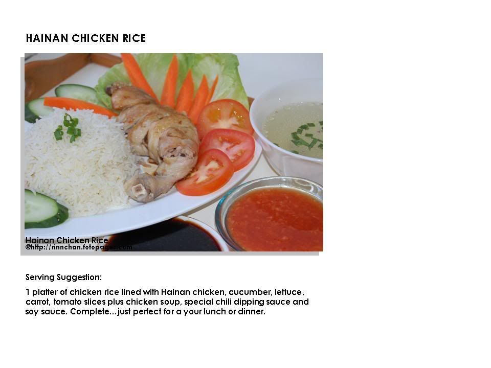 hainanese chicken rice. Ingredients for Hainan Chicken