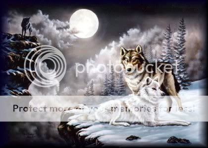 wolves and moon Pictures, Images and Photos