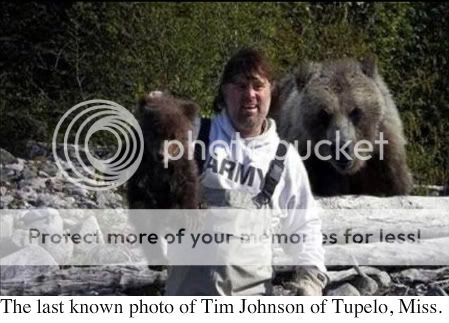 Tim Johnson and the bear