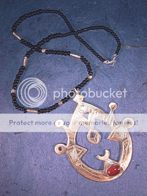 African Tuareg Cross necklace Africa handmade L ta5  