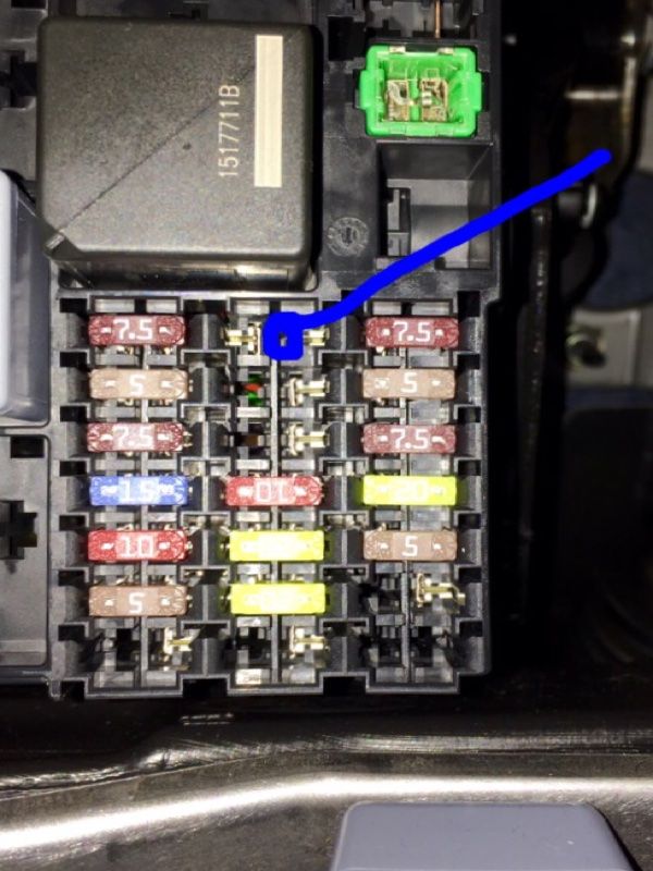 ford transit mk7 interior light fuse