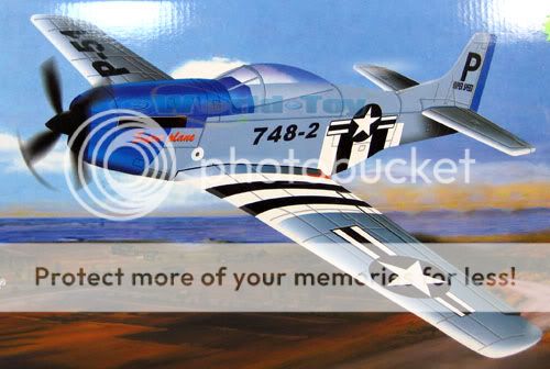   Control 4CH RTF Military P51D Mustang Plane Warbird Airplane RC