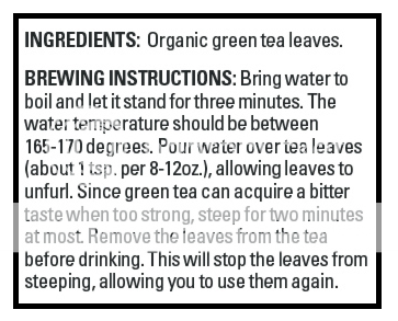 extreme health usa green tea ingredients