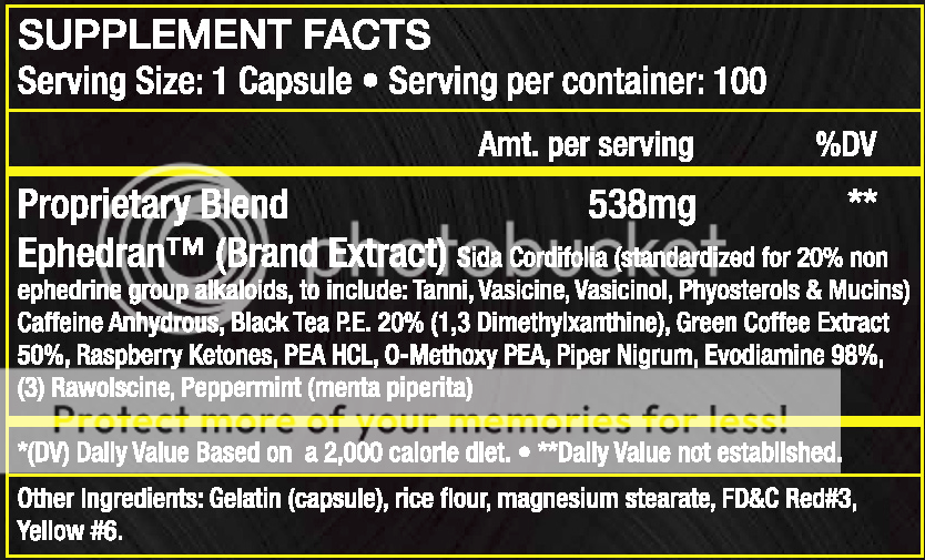 yellow demons ingredients