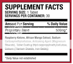 raspberry ketone by bauer nutrition ingredients