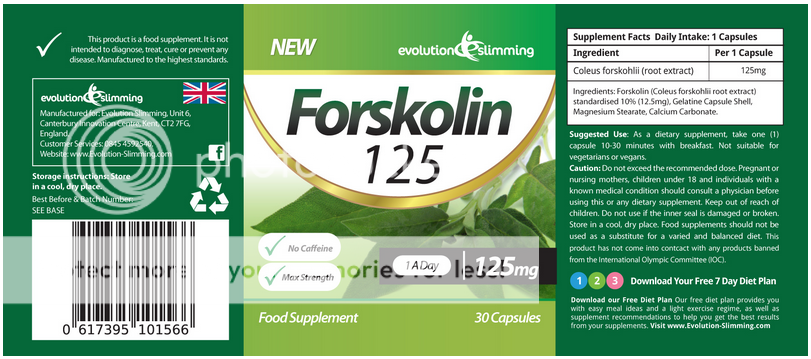 Forskolin 125 ingredients