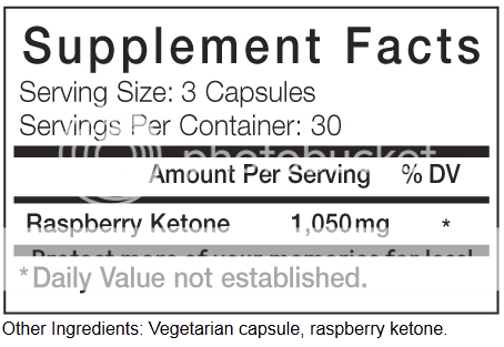 raspberry ketone extract ingredients
