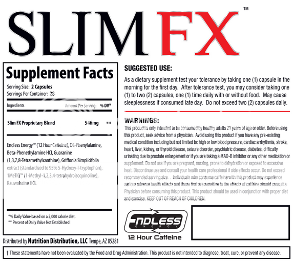 Slim FX ingredients