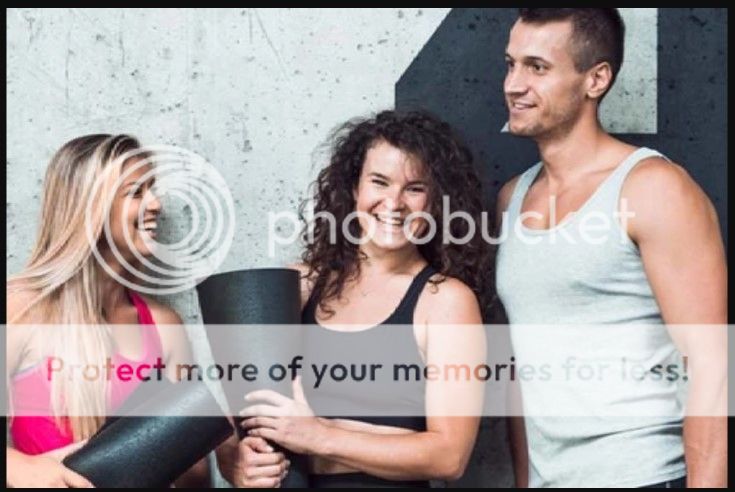 people laughing after workout