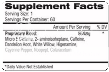 alphabuterol extreme ingredients