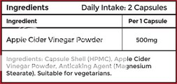 Apple Cider Vinegar Capsules ingredients