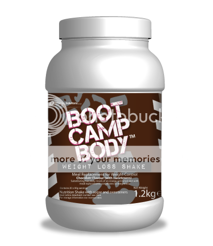 meal replacement shake by boot camp body - chocolate