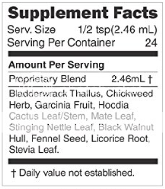 Herbal Blueprint Slim Drops ingredients