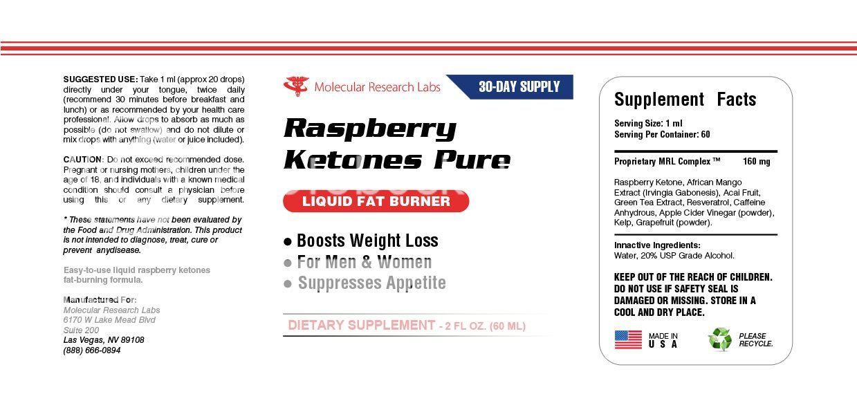 Raspberry Ketones Pure Liquid Fat Burner