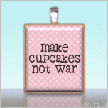 Scrabble Pendant Sweet CUTE CUPCAKE PHRASES Words Charm  