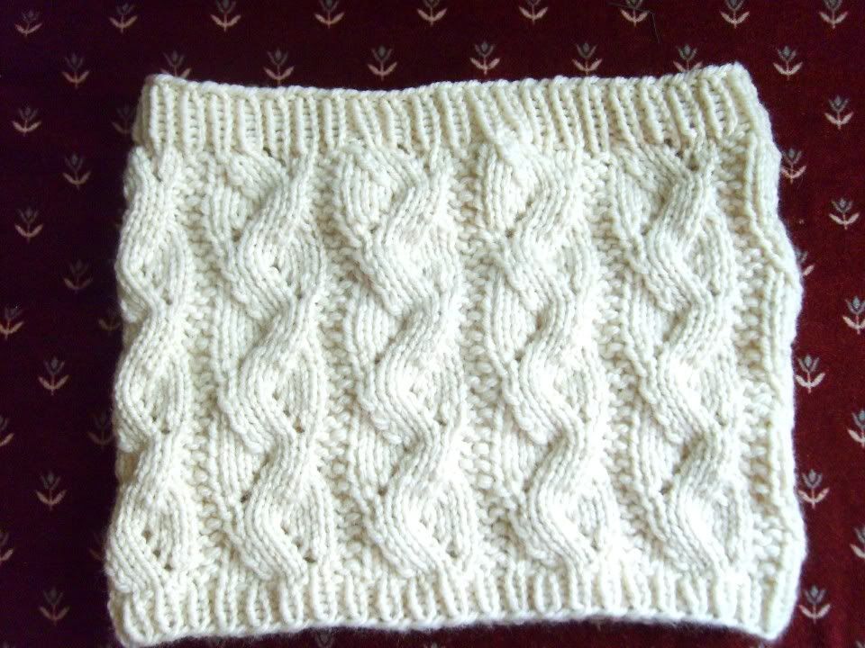 Luscious Cabled Cowl Knitting Pattern from SweaterBabe.com